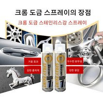 크롬 도금 스프레이 휠크롬도색스프레이 크롬도금 코팅제 350ML*1병/2병/3병, 크롬 도금 스프레이350ml*3병