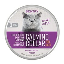 센트리 카밍 칼라 고양이 긴장 완화 목줄 / Sentry Behavior and Calming Collar for Cats, 고양이 3개월분