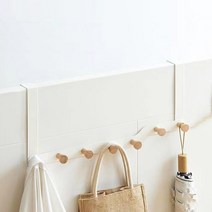 레디박스 공간활용 우드 문걸이 도어행거 후크 길이 20cm, 7구