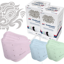 [BK헬스케어] 2박스+1박스 컬러마스크 대형 (블루/핑크/그린) 귀안아픈 숨쉬기 편한 마스크 미국FDA등록, 핑크, 1박스, 30개입