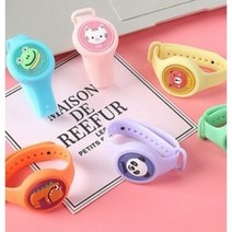 JJINSHOPPING 톡톡 LED 모기팔찌 유아 팔찌 스피너팔찌 6개묶음, 원형 랜덤1개, 6개