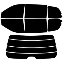 로톰 카니발 측후면 썬팅필름 DIY 셀프 열차단 썬팅지, 뉴카니발 (06-10), RTF-7S 05 (진함), 기아