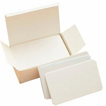 크리에이티브 두꺼운 빈 Diy 낙서 둥근 작은 카드 단어 카드 스티커 메모 카드 메시지 카드 무작위 상자, 01 White
