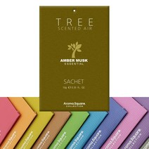 인터바겐 아로마스퀘어 사쉐 트리 방향제 옷장 실내 차량용 걸이형 행낭 디퓨저, 앰버 머스크 L(20g)