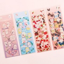 폼실 봄 리무버블 씰 스티커 [1-4], 옵션선택, 4. 나비요정 스티커