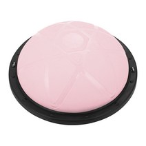 터치온리 보수볼 + 튜빙밴드 + 공기주압기 세트 홈트 프로 밸런스볼 돔볼 하프짐볼, 핑크