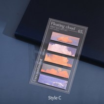 풍경 포스트잇 100PCS 포토 감성 사진 책갈피, Floating cloud