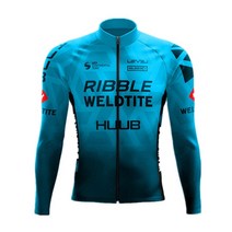 HUUB-팀 사이클링 저지 세트 남자 가을 MTB 레이스 의류 긴 소매 야외 승마 자전거 유니폼, [07] 3XL, [16] 16