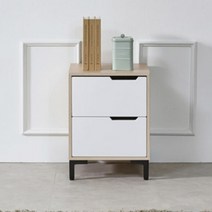 2단 아이방협탁 아기 애기 여아방 미니 소형 수납장 얇은 설합장 서랍, 상품선택, 메이플화이트