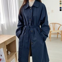 티데일리 [로켓] 여성용 베이직 심플 레글런 싱글 롱 트렌치코트 봄가을 코트