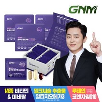 종합비타민+밀크씨슬+오메가3+코큐텐 / GNM 멀티팩 3박스, 단품