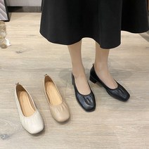 슈즈몽몽 여성 발편한 밴딩 메리제인 플랫슈즈
