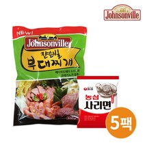 쟌슨빌 오리지널 부대찌개500g 5팩+라면사리 5개, 500g
