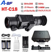 적외선 열화상 스코프 카메라 단망경 야간 투시경 휴대용 망원경 고배율 A-BF & Hti HT-C8 야간 투시경 적, 11 HT-C18-54MM