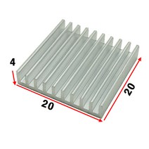 JINHA 방열판 알루미늄 방열패드 방열시트 20x20x4