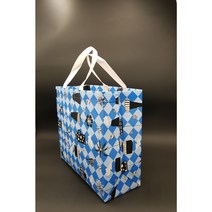 부직포가방 부직포쇼핑백 에코백 장바구니 쇼핑백 생활방수 다용도, 나비연두, 300 x 300 x 120
