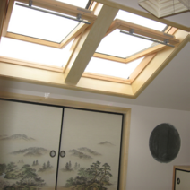 지붕창 다락방 채광창 채광 알루미늄창문 합금 창문 원목 나무 색상, A6(78x118) 단창