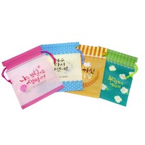 2021년 부활절 달걀 계란 꾸미기 스티커 바구니 포장 선물, 5.달걀 부직포백-디자인랜덤., 10매