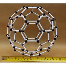플러렌 만들기 세트 분자구조 모형 화학교보재 스터디 화학실 교육 수업용 실습