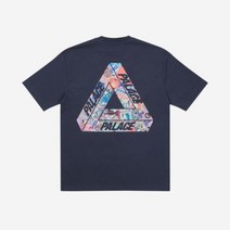 팔라스 트라이스티커 팩 티셔츠 네이비 - 21FW Palace Tri-Sticker Pack T-Shirt Ny - 21FW