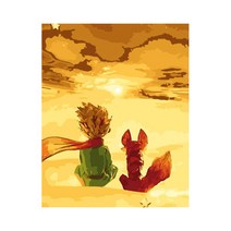 울트라패션 명화그리기 DIY 유화그리기 그림그리기 세트 취미 생일선물, E_어린왕자_04여우와함께