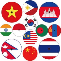 아시아 팽이 시리즈 (13종 택1), 1개, 중국