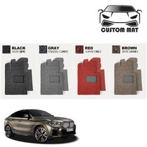커스텀 BMW X6 코일매트 카매트 일체형 확장형 프리미엄, X6(G06 2020년~) 1열+2열일체형 블랙