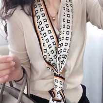 [스카프링]디아픽 봄 가을 여성 여자 데일리 스카프 심플 롱 타이 사각스카프 긴스카프