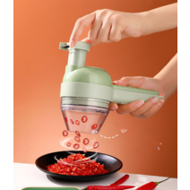 탕파 파 절단기 파써는기계 가정용정미기, 전동야채절단기세트