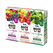 매일우유 [매일] 썬업 과일야채샐러드 레드/그린/퍼플 190ml 택1, 썬업 과일야채샐러드 그린 190ml 24팩