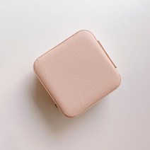 오브민 주얼리 미니 액세서리 보관함 휴대용 보석함, 핑크