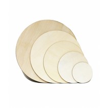 5cm~40cm 나무판 DIY 펜던트 원형판 공예장식품 w5, 25cm