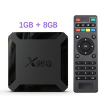 X96Q 안드로이드 100 TV 박스 올위너 H313 쿼드 코어 4K 60fps H265 2G 와이파이 구글 플레이어 스토어 유튜브 X96Q2 셋톱 박스 2GB 16GB, 34.Au 플러그  1G 8G