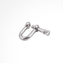 D 샤클 와이어로프 체결 연결고리 스텐 사클 D형 8mm, 단품