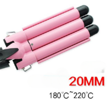 준마 물결 고데기 롤고데기 웨이브 하이펌 온도조절 28mm, SKU-02-2 기어 HE-2 핑크 20mm (단발용)