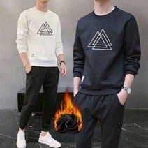 남자 트레이닝복세트 겨울 기모 맨투맨 조거팬츠pdm20 weizhi