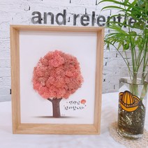 스마일컴퍼니 나무모스액자 프리미엄 스칸디아모스 공기정화식물 천연이끼, 나무모스액자_프리미엄_스프링그린_꽃처럼예쁜당신