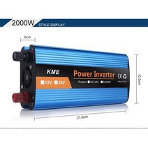 자동차 인버터 캠핑 Swipower 12 V 220 Sinus v 변환기 사인파 전압 전원 공급 장치, [03] 2000W, [02] 24V, [01]  60Hz, 02 1200W_02 24V_01 110V 60Hz