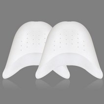 실리콘 앞 발가락 발끝 보호 커버 패드 발레 댄스 포인 1 쌍 통기성 젤 안창 신발 풋 케어 프로텍터 new, 하얀