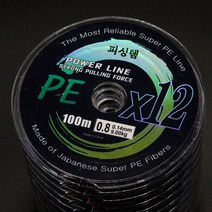 피싱템 낚시줄 오색합사 낚시줄 다이니마 라인, 100m 3호