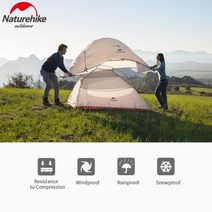 네이처하이크 캠핑 텐트 초경량 하이킹 여행 피크닉, 08 UP3 210T Orange
