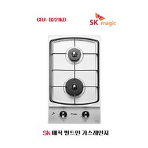 (주)SK매직 빌트인 가스레인지 가스쿡탑 매립형 2구 가스렌지 GRAB221K(건전지타입), LPG, GRAB221KD