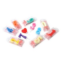 숫자초(소) 하트초 7cm 기념일초 케익초 생일축하 100일초 홈파티 생일파티 상차림 돌잔치, 숫자2