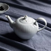 체스키포슬란 프라하화이트 티팟 650ml Y154, 없음, 1개