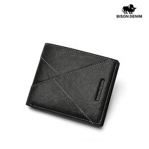 BISON DENIM 바이슨데님 남자 수제 가죽 슬림 반지갑 중지갑 N4505-3B