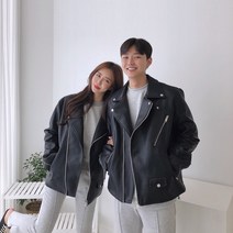 와이샵 / EJ 커플 가죽 라이더자켓