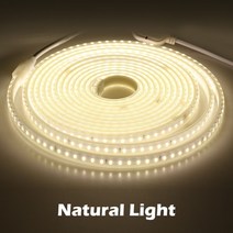 신기한 LED 유틸리티 220v led 스트립 120leds 8wm eu 플러그 및, 뉴트럴 라이트 4000k, 협력사, 3m