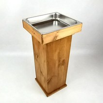 업소용 재떨이 건물 야외 흡연실 스탠드 높은, 재떨이-선반형(무도색)18x16x8cm