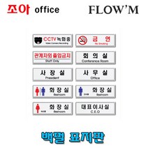 플로엠 백펄 아크릴 표지판(250X80mm x3T)/부서명표지판, F5021  회의실
