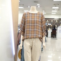 [안지크] NC09 쉬폰 체크 블라우스 DE2BL5160 (6646773)